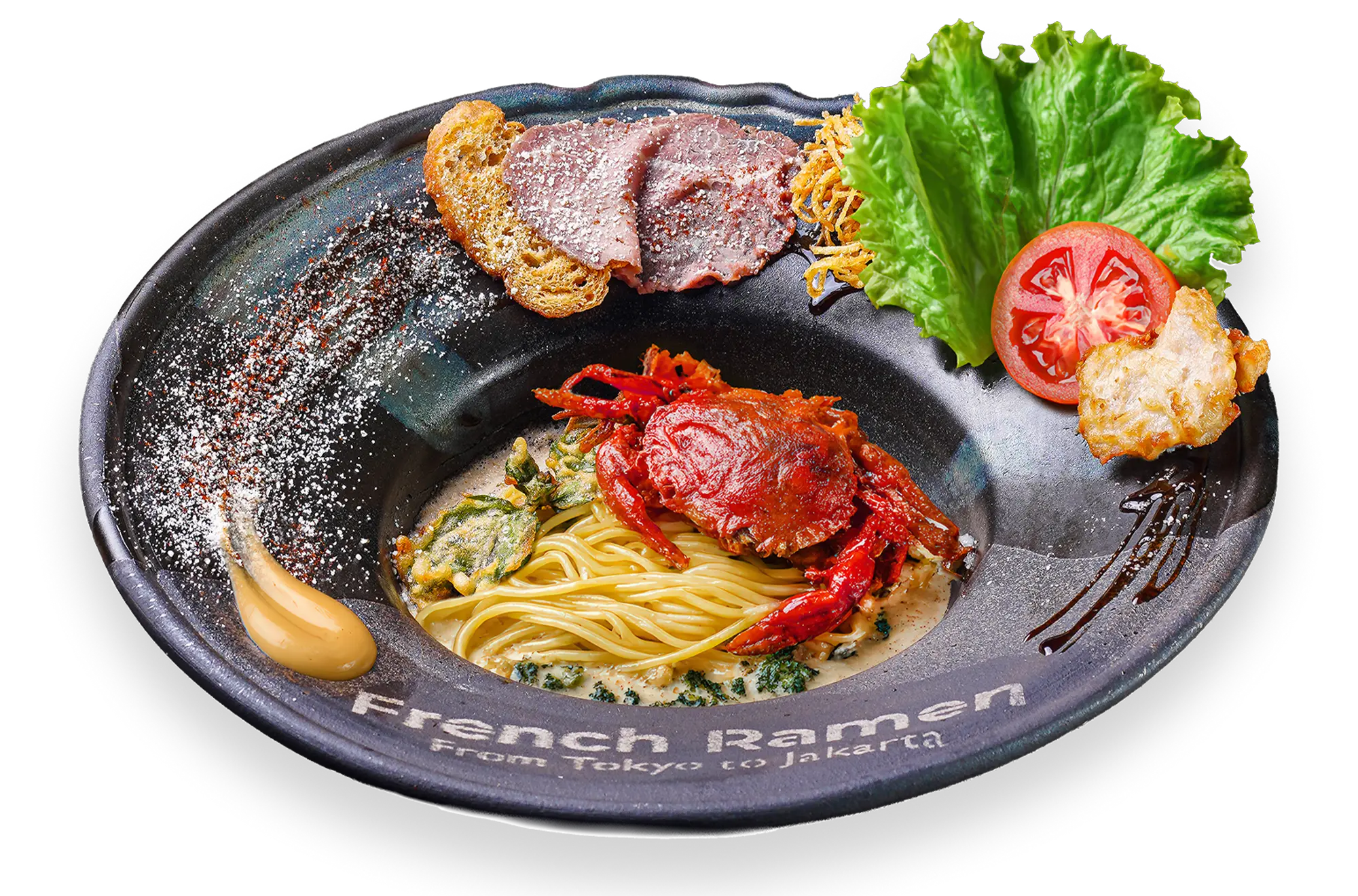 Premium Basil Cheese Crab Noodles