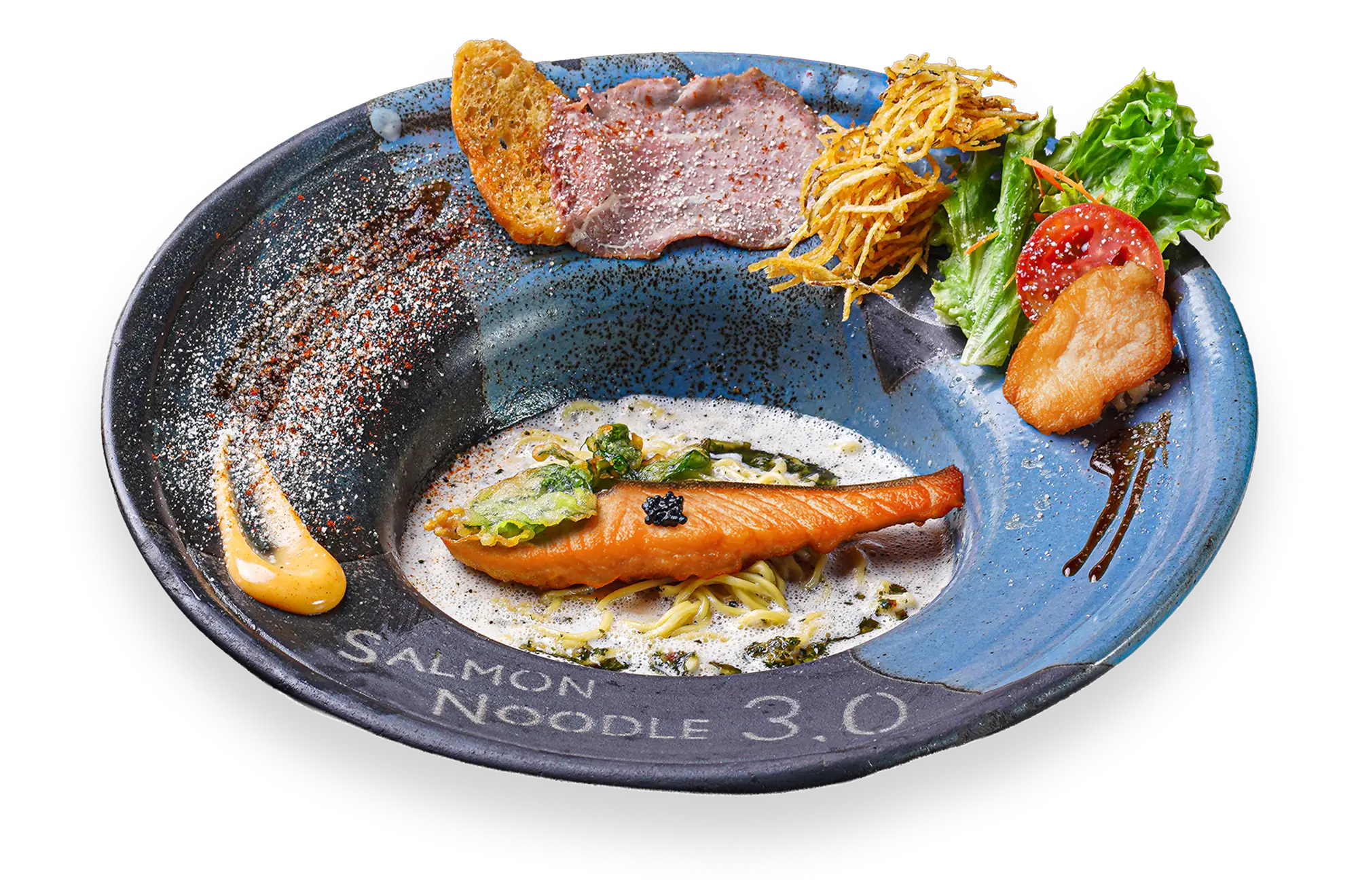 Premium Basil Cheese Salmon Noodles